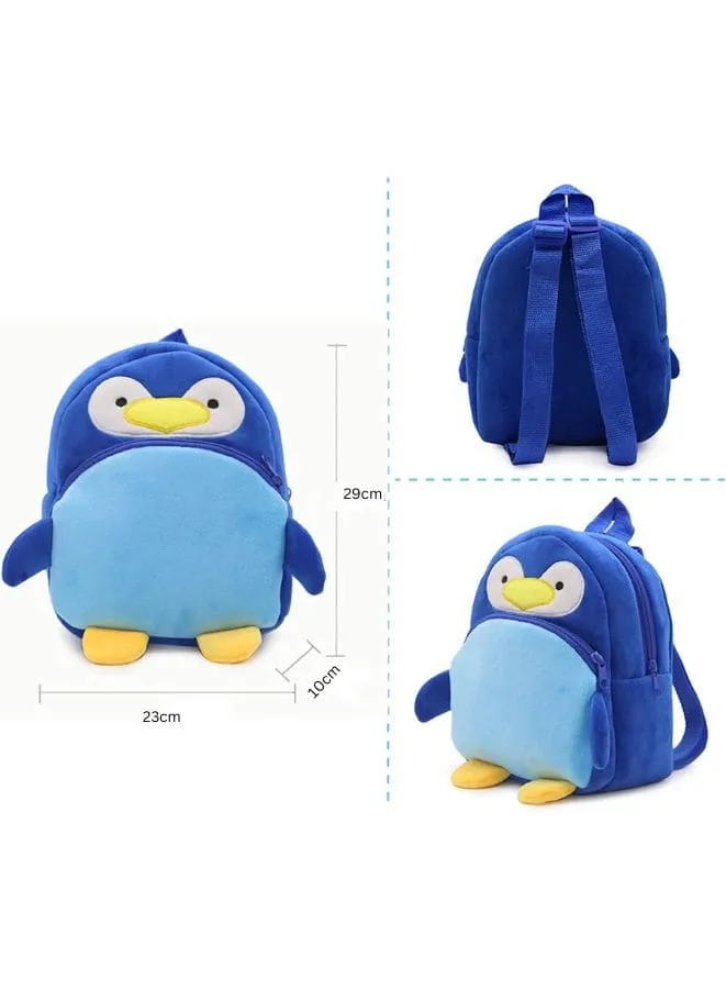 Cute Plush Kids Backpack for School or Kindergarten, Penguin