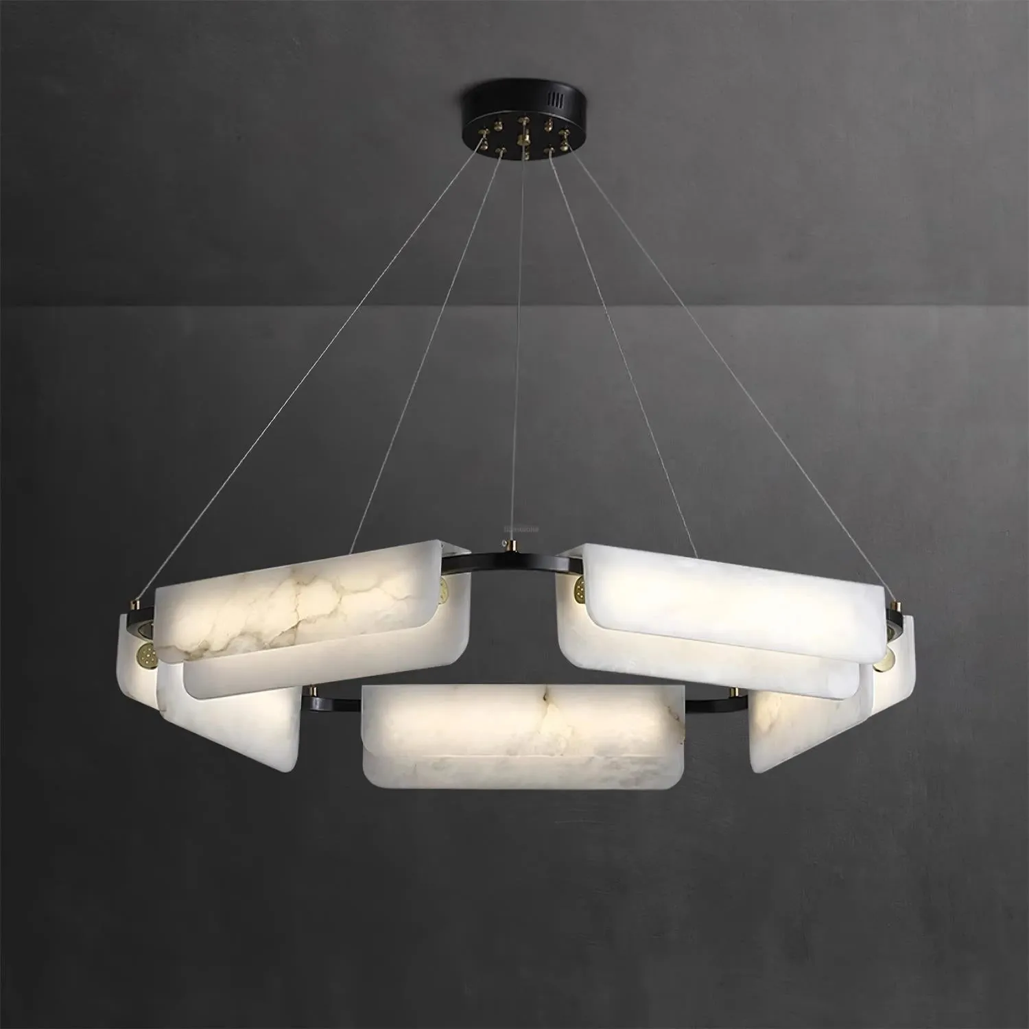 Delia Alabaster Chandelier