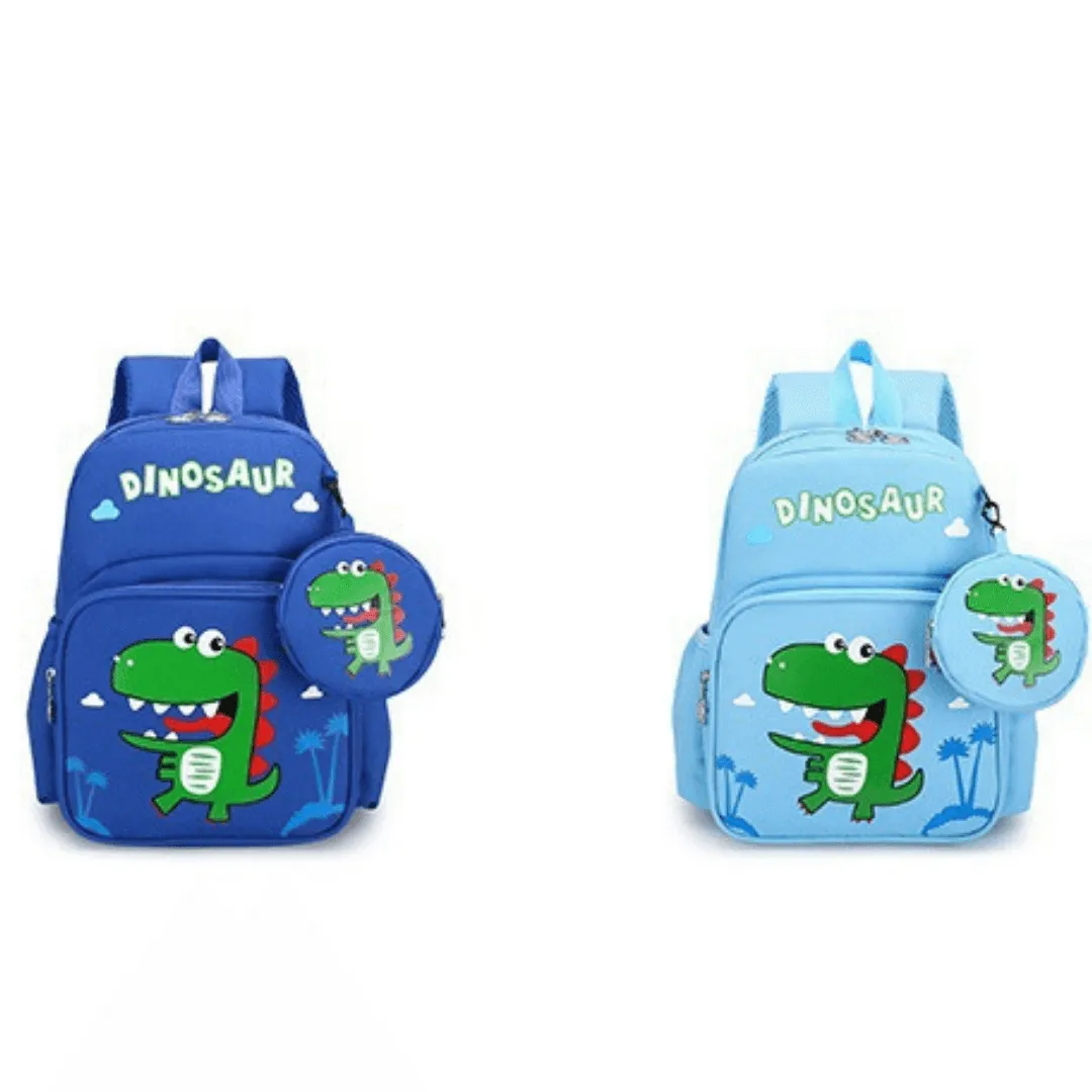 Dino Backpack - Sky Blue