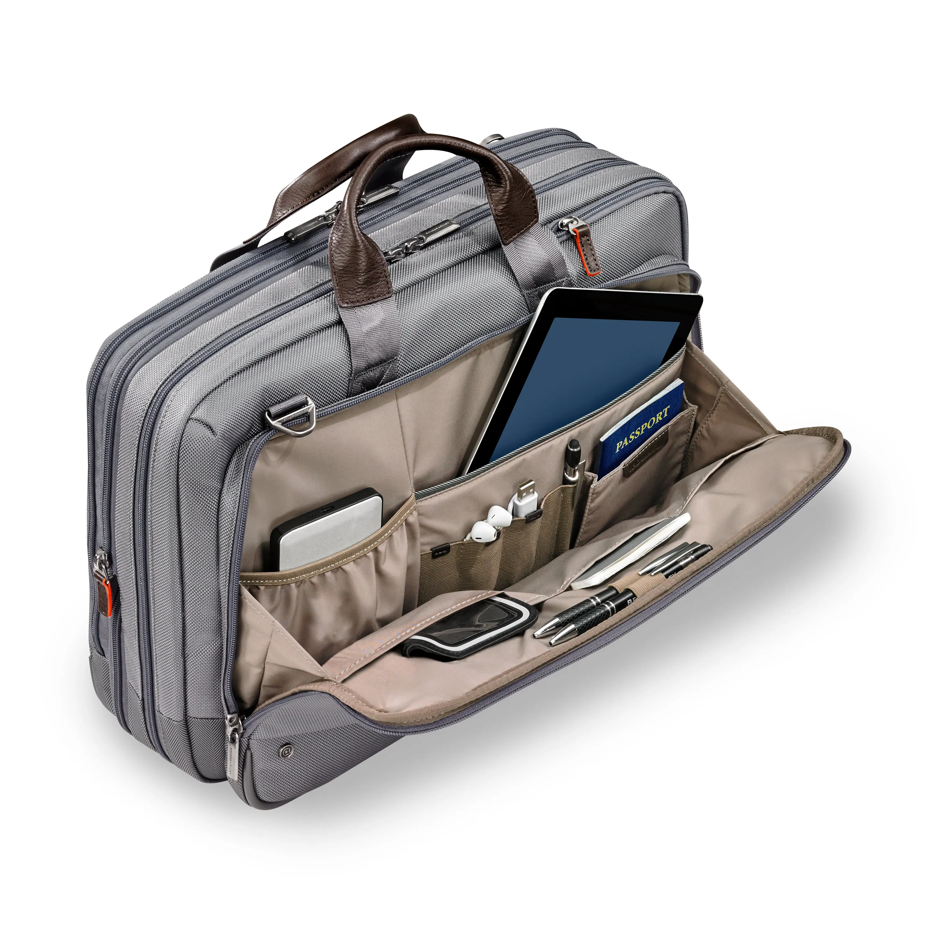 DISCONTINUED Briggs & Riley @WORK Collection Expandable Zippered Briefcase KB437X