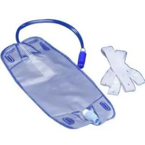 Dover Urine Leg Bag with Twist Valve and Straps, 25 oz.