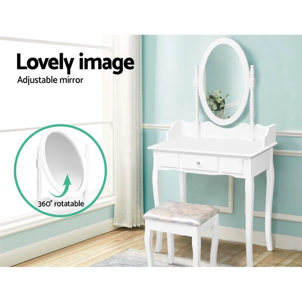 Dressing Table Stool Mirror Jewellery Cabinet Tables Drawer White Box Organizer