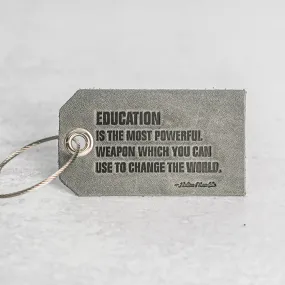 Education is Powerful Backpack Luggage Tag | Back to School