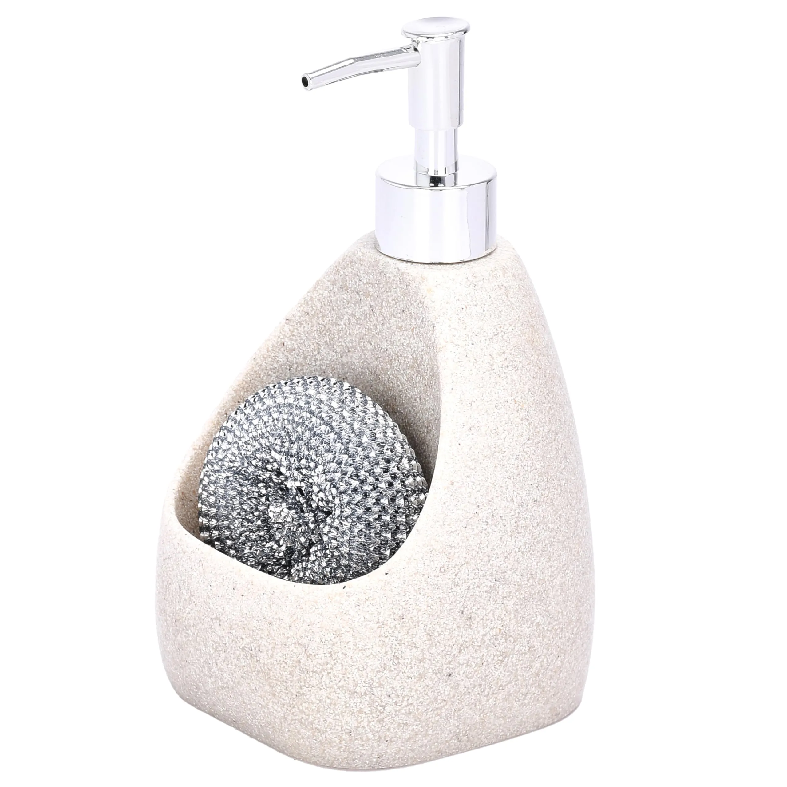 Elegant Dish Soap Dispenser With Integrated Sponge Holder - 7" X 43"