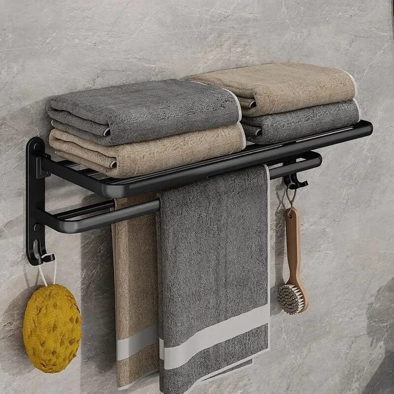 Elegant Life Space-Saving Foldable Aluminum Towel Rack