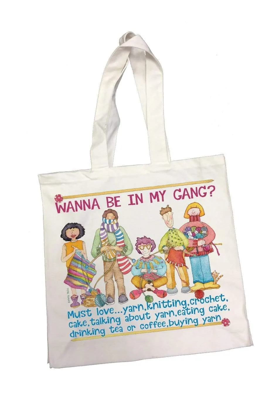 Emma Ball - Cotton Canvas Bag - Wanna be in my Gang?