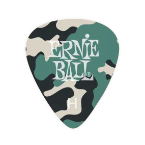 Ernie Ball Camouflage Cellulose Picks Heavy 12-Pack