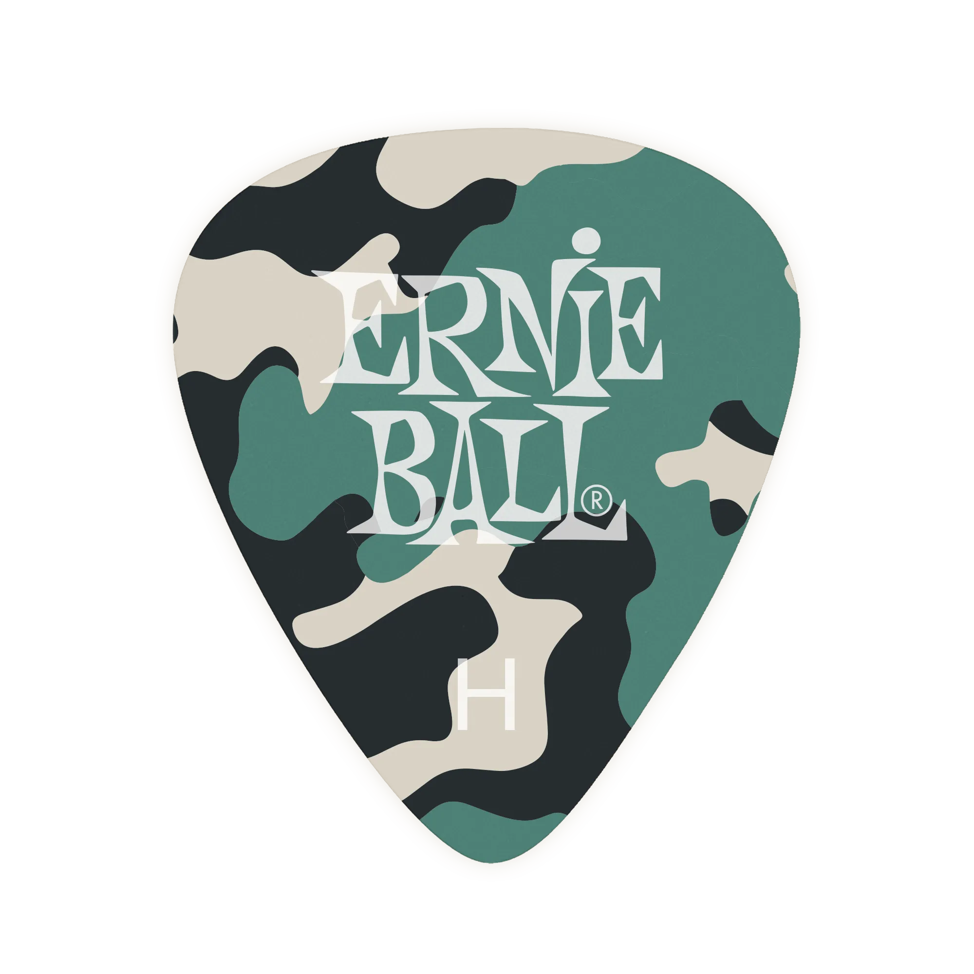 Ernie Ball Camouflage Cellulose Picks Heavy 12-Pack