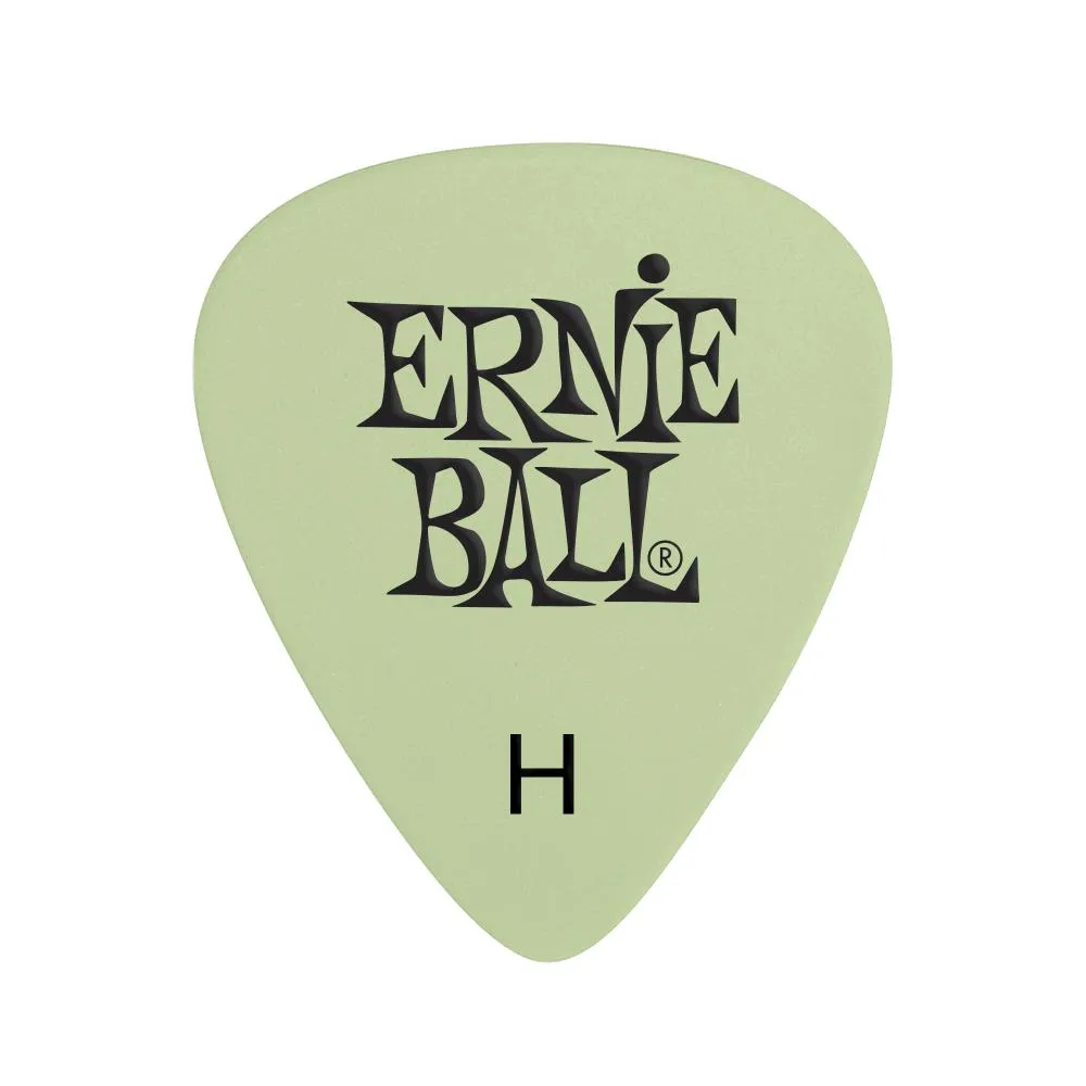 Ernie Ball Super Glow Cellulose Heavy Picks, Bag of 12