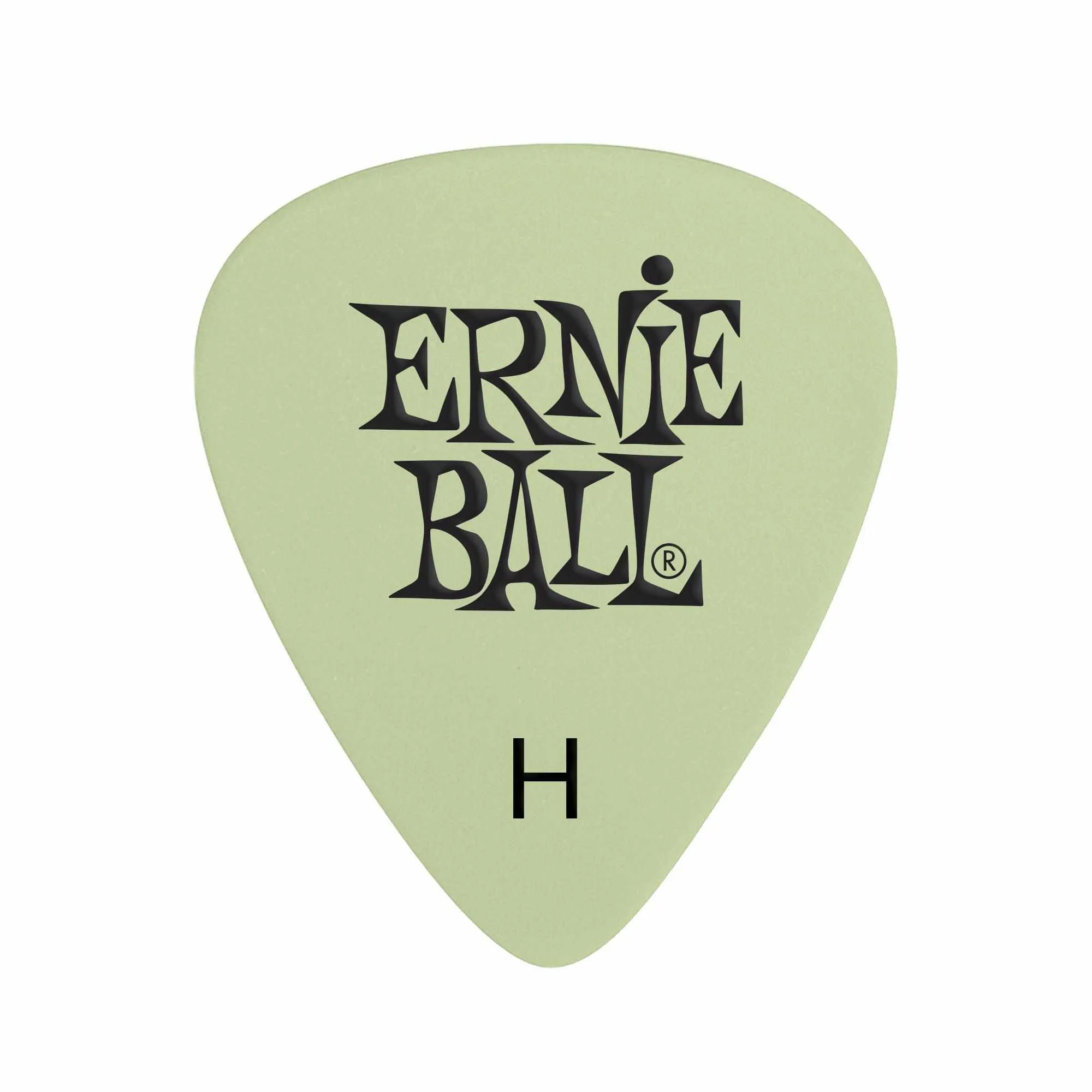 Ernie Ball Super Glow Cellulose Heavy Picks, Bag of 12