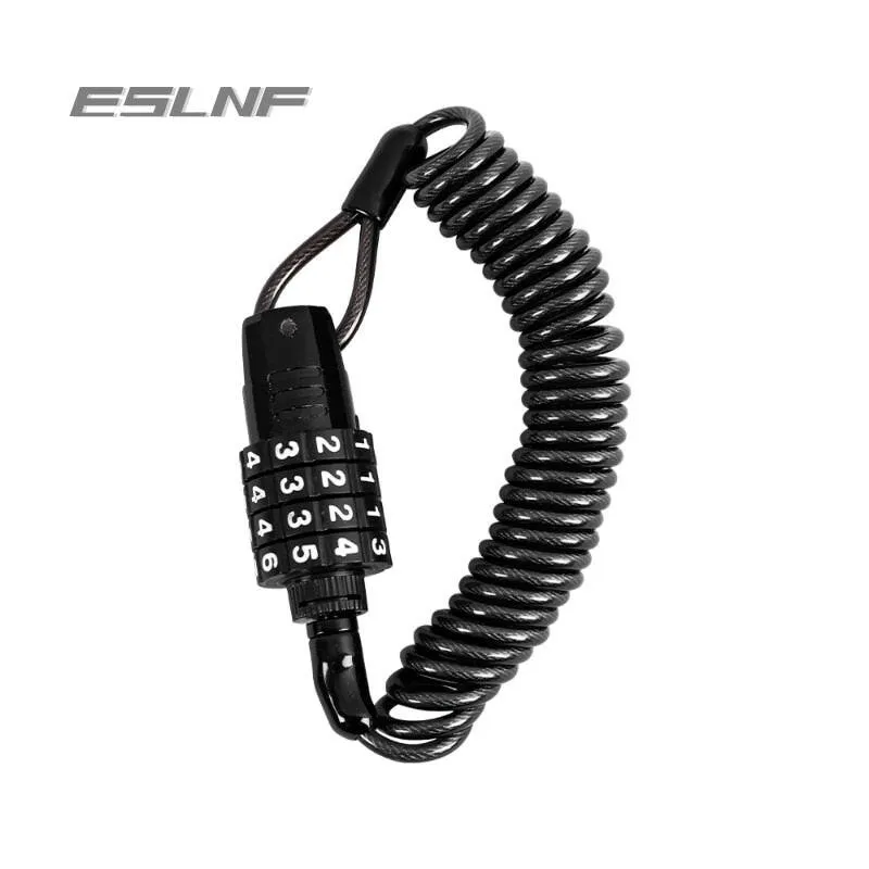 ESLNF Mini Bicycle Lock Anti-theft Bike Portable Digital Combination Lock Chain Backpack Cycling Password Lock Bike Accessories