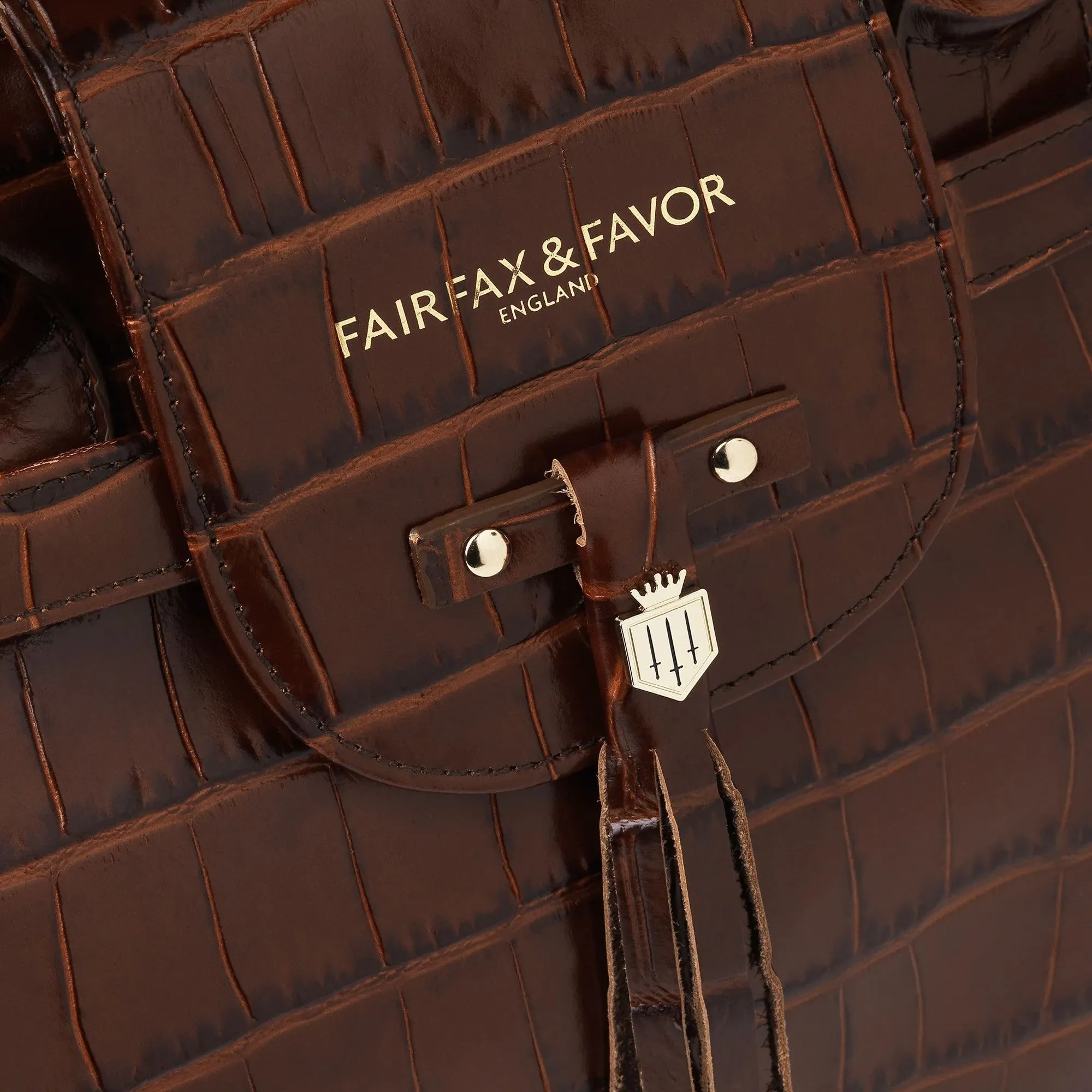 Fairfax & Favor Windsor Leather Handbag - Conker Leather