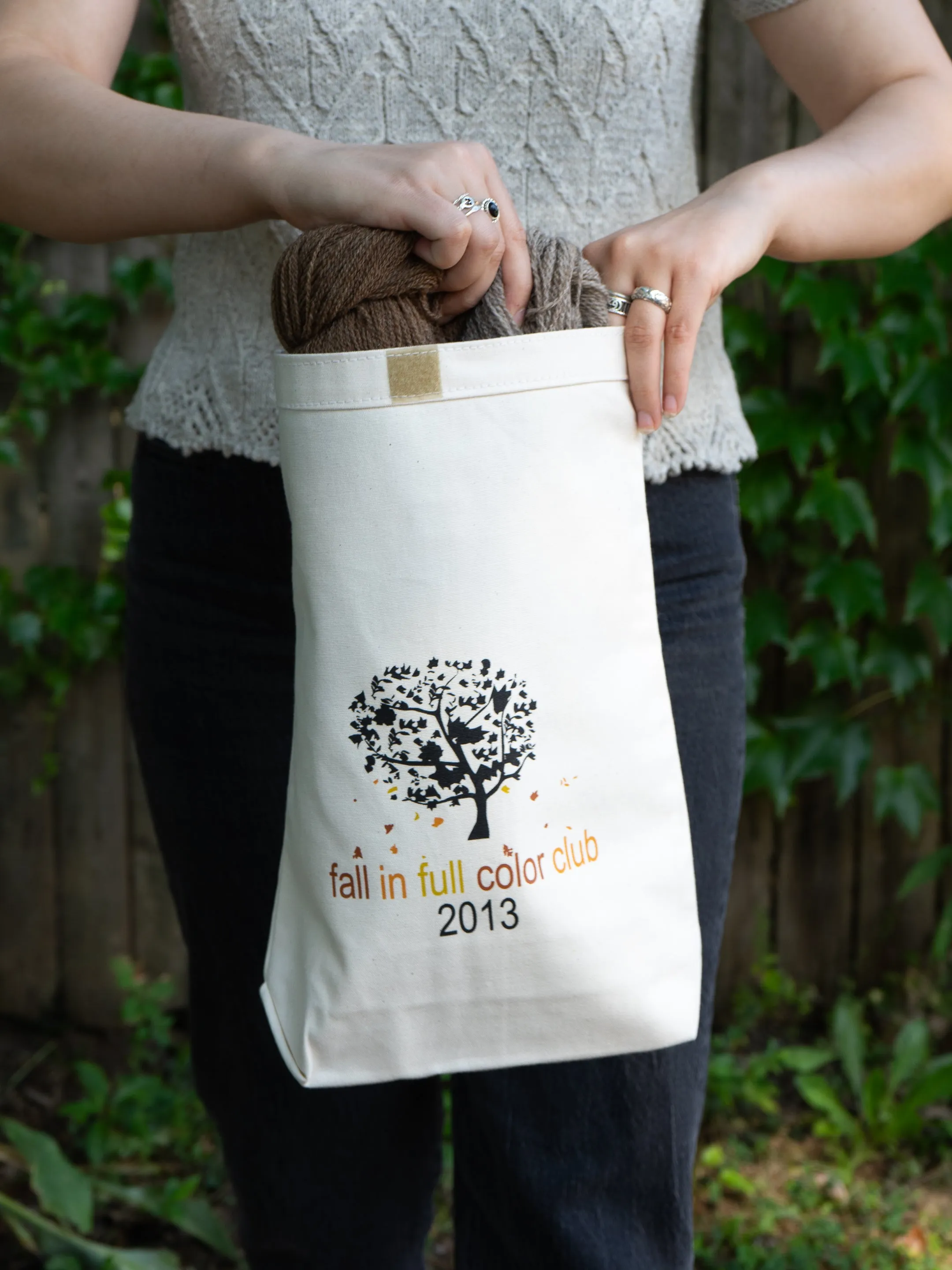 Fall In Full Color Canvas Project Bag