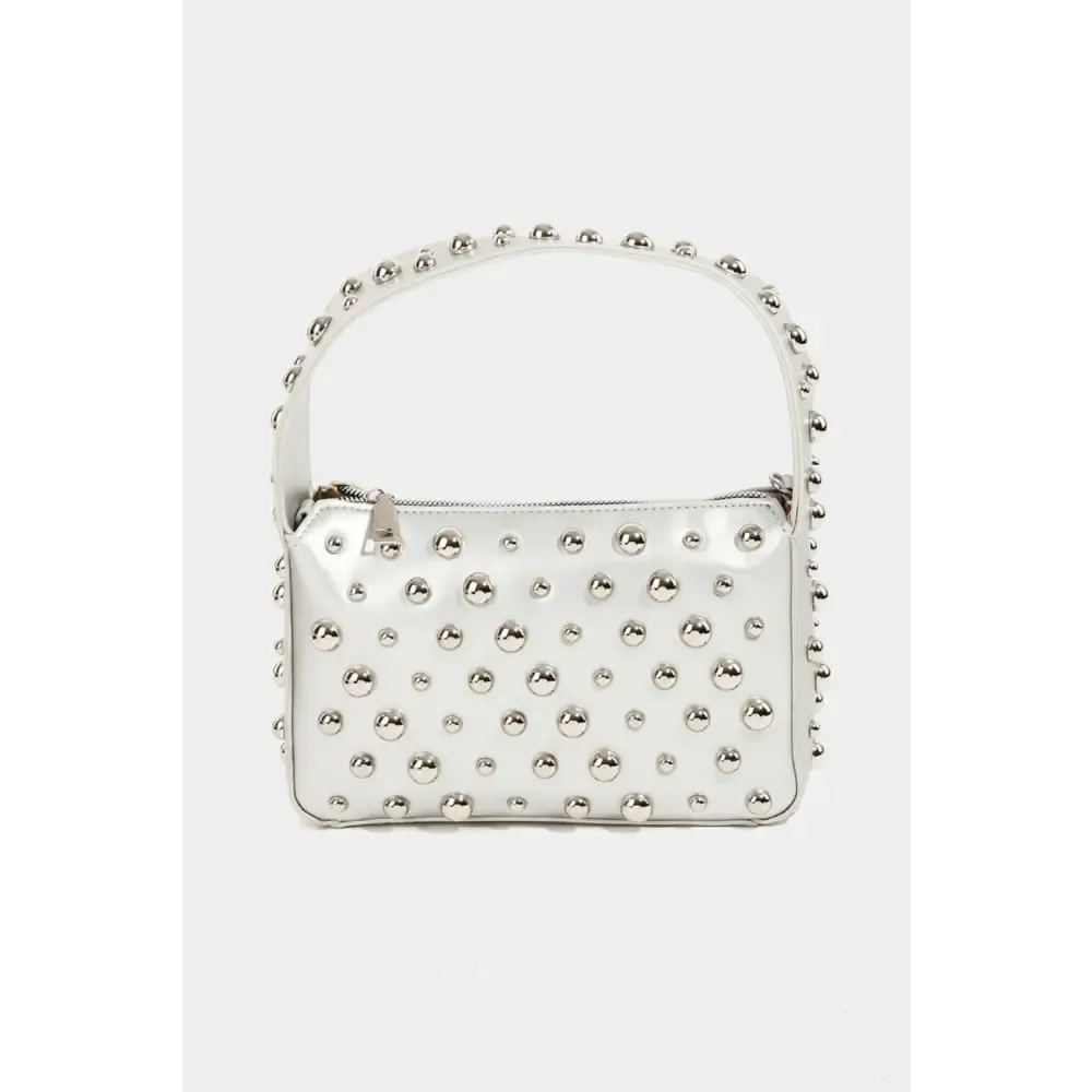 Fame Ball Studded Square Handbag Elevates Luxury Fashion for Women