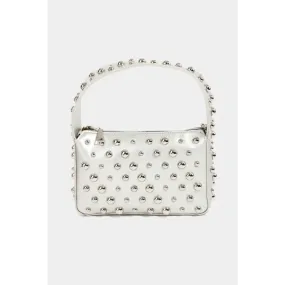 Fame Ball Studded Square Handbag Elevates Luxury Fashion for Women