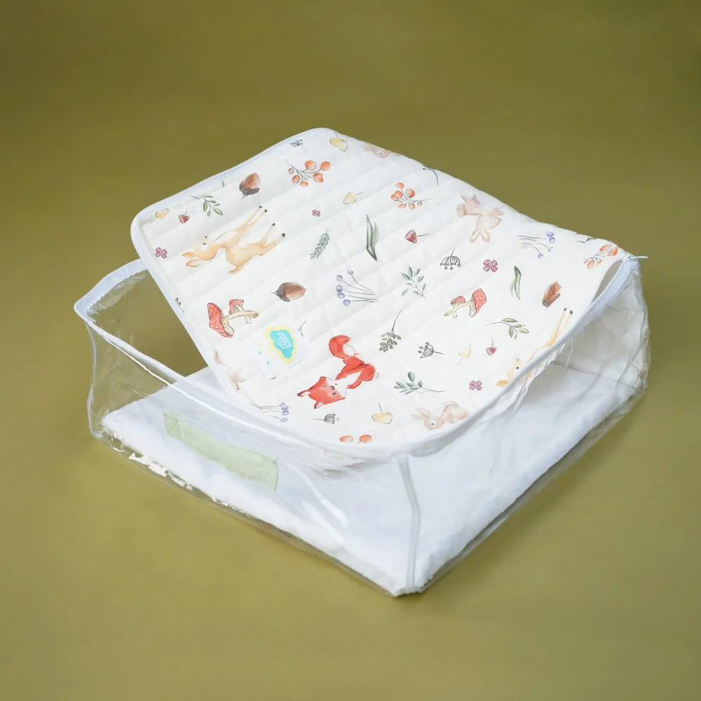 Fancy Fluff Organic Cotton Storage Bag- Woodland