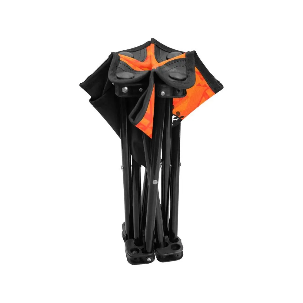 Fancy Orange Carrying Their Prayers Folding Fishing Stool