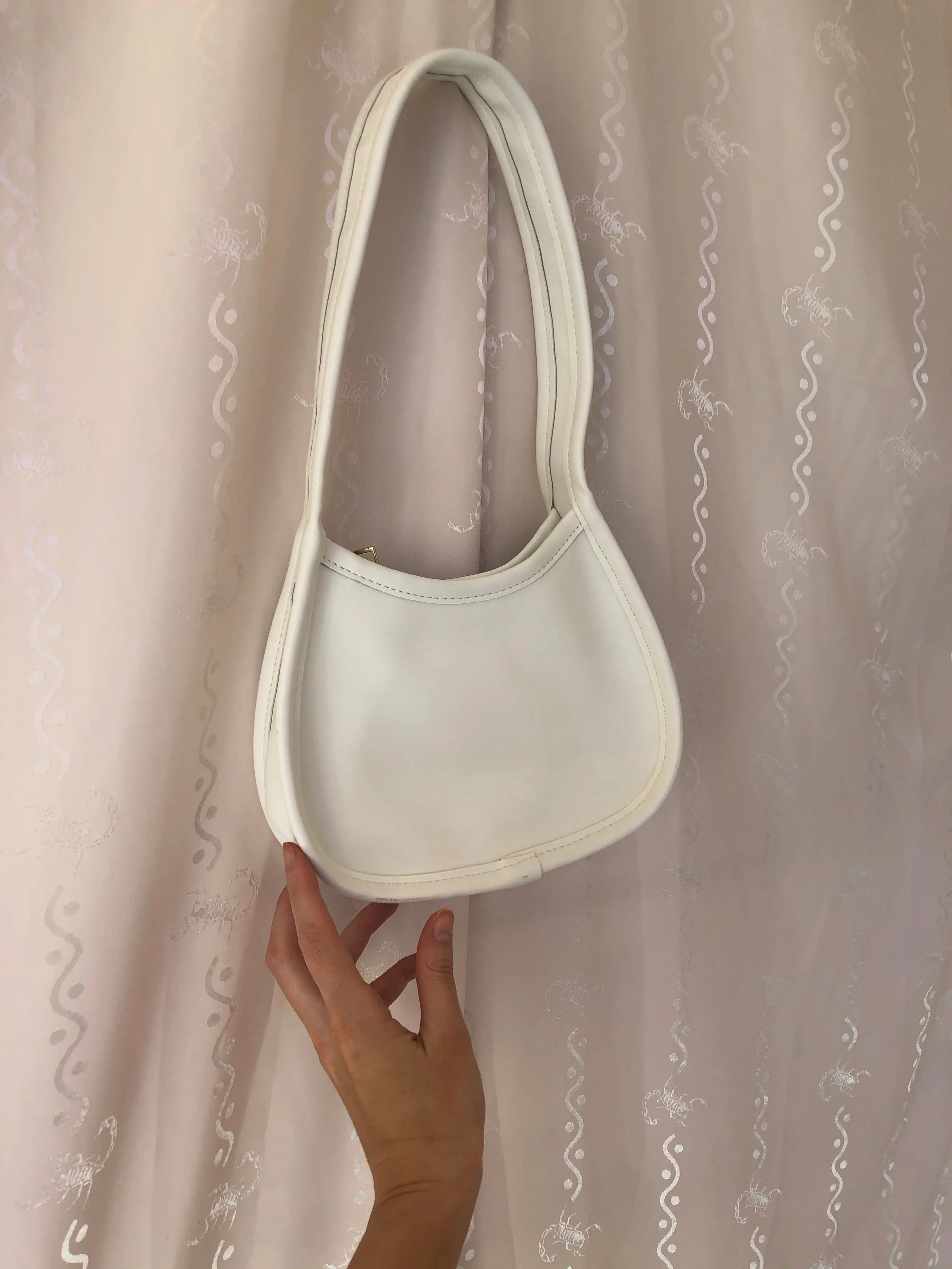 Faux Cream Purse