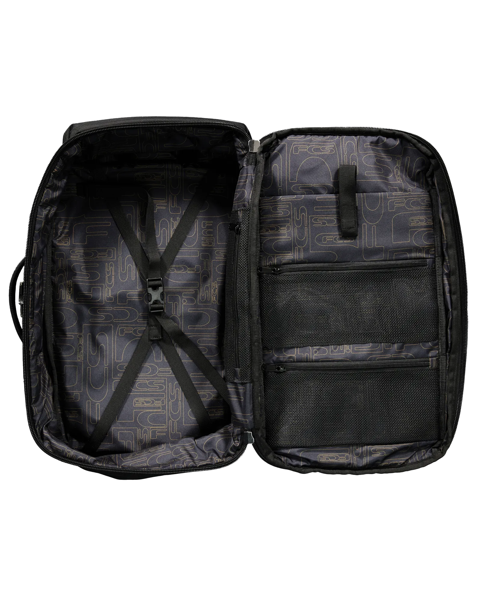 FCS X Pacsafe Mission Gen II 40L Backpack in Black