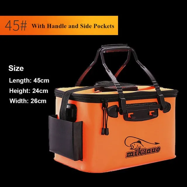 FISH Portable EVA Fishing Bag Collapsible Fishing Bucket Live Fish Box