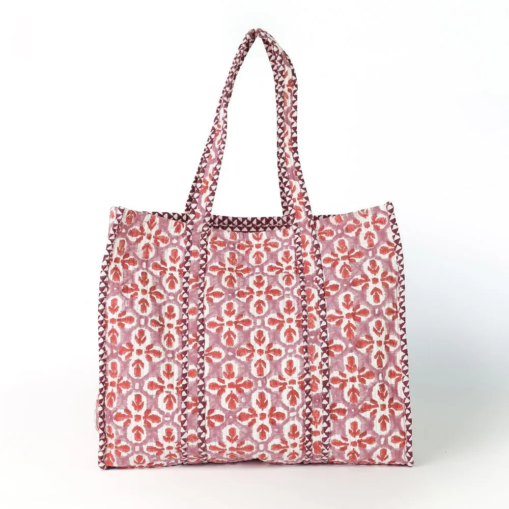 Fleur de Lis Rose Tote Bag