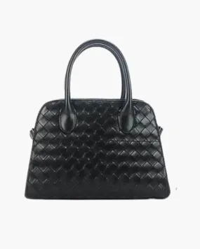 Floria – Vegan leather – Woven shopper bag