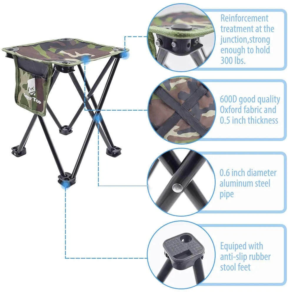 Foldable Camping Stool Lightweight Fishing Chair