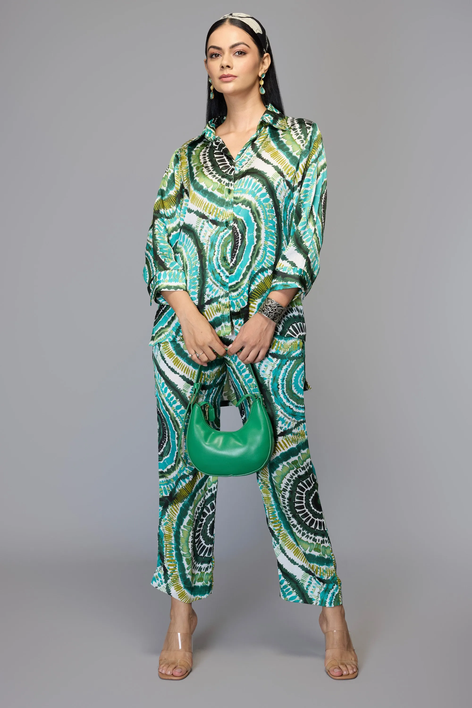 Green Swirl Co-Ord Set