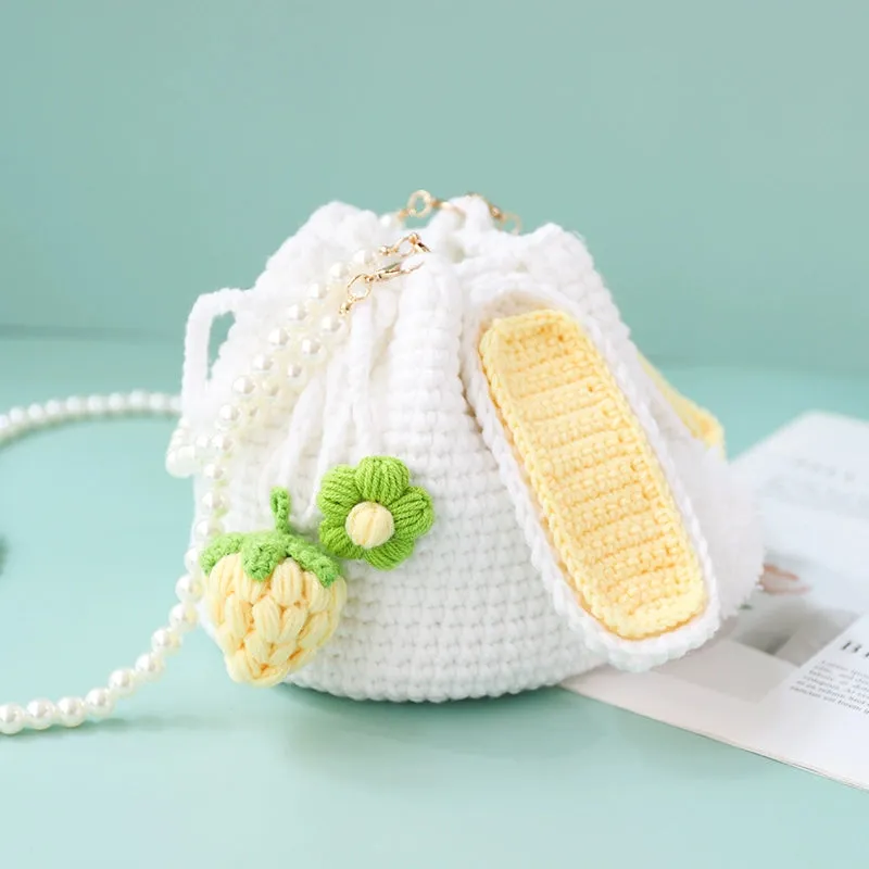 Hand-Woven Rabbit Crochet Bag DIY Kit