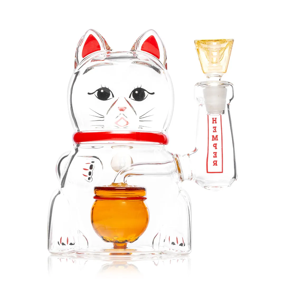 HEMPER - Lucky Cat XL Bong 7"