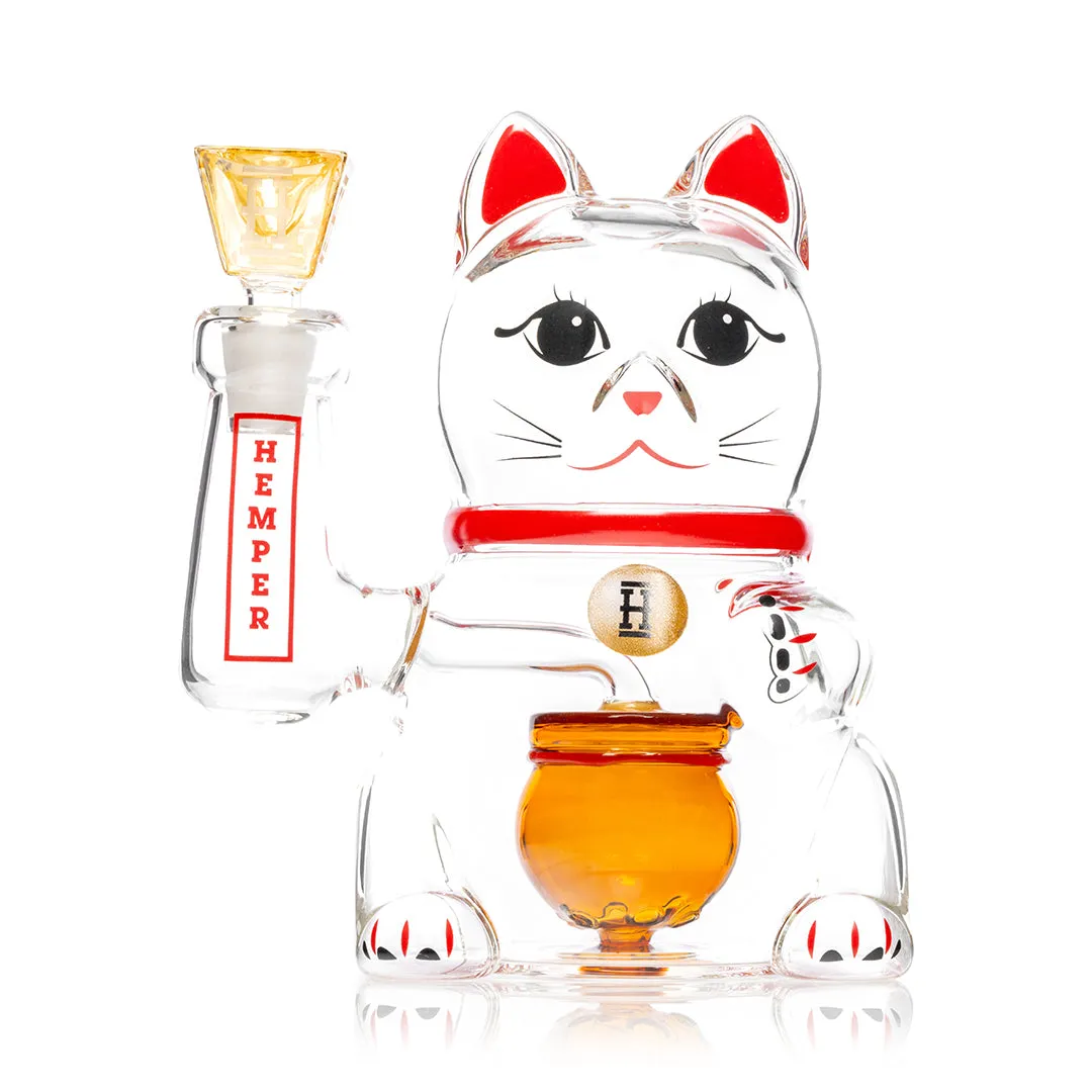 HEMPER - Lucky Cat XL Bong 7"