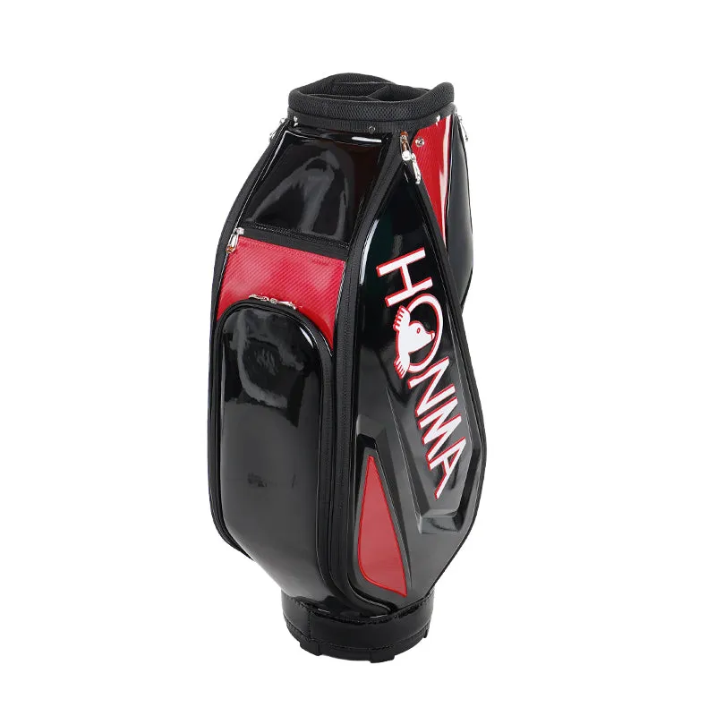 HONMA 9" Gear Sports Cart Bag (Black/Red)