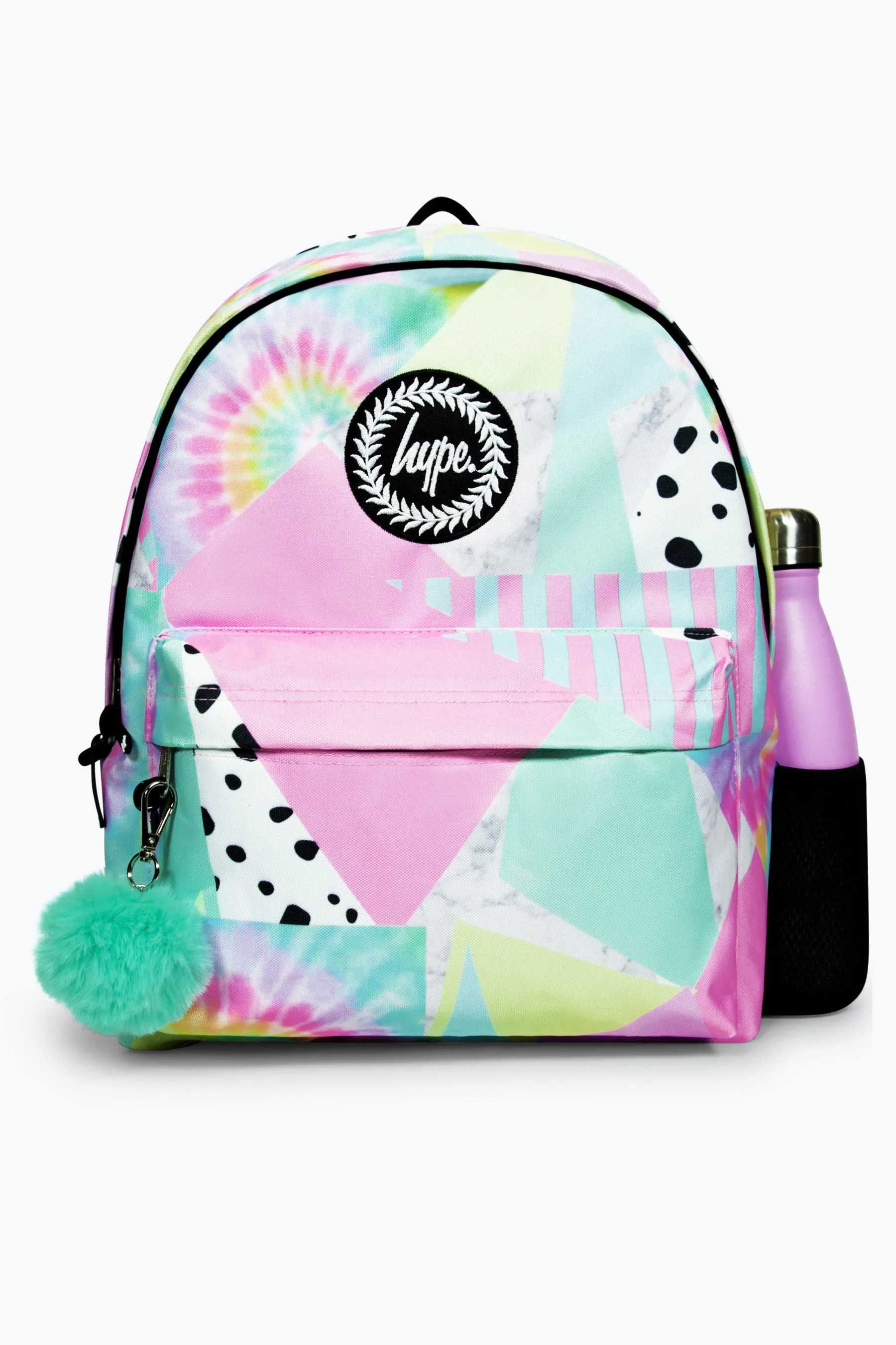 Hype Girls Iconic Pastel Collage Multicolour Backpack