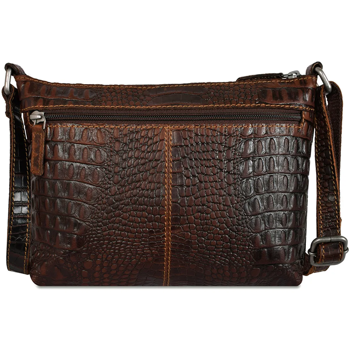 Jack Georges Hornback Croco Mini City Crossbody HB810