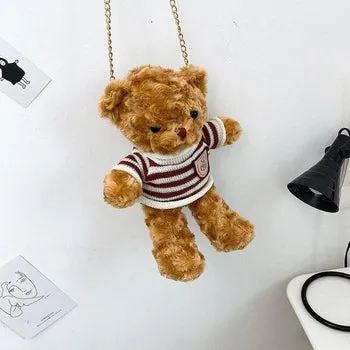 Kawaii Fluffy Bear Bag - Kawaii Bag