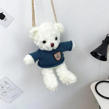 Kawaii Fluffy Bear Bag - Kawaii Bag