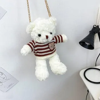 Kawaii Fluffy Bear Bag - Kawaii Bag