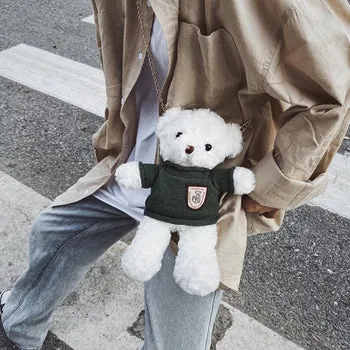 Kawaii Fluffy Bear Bag - Kawaii Bag