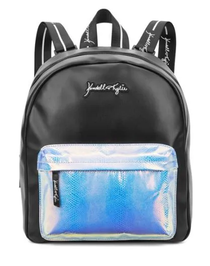 Kendall   Kylie Large Black / Iridescent Backpack