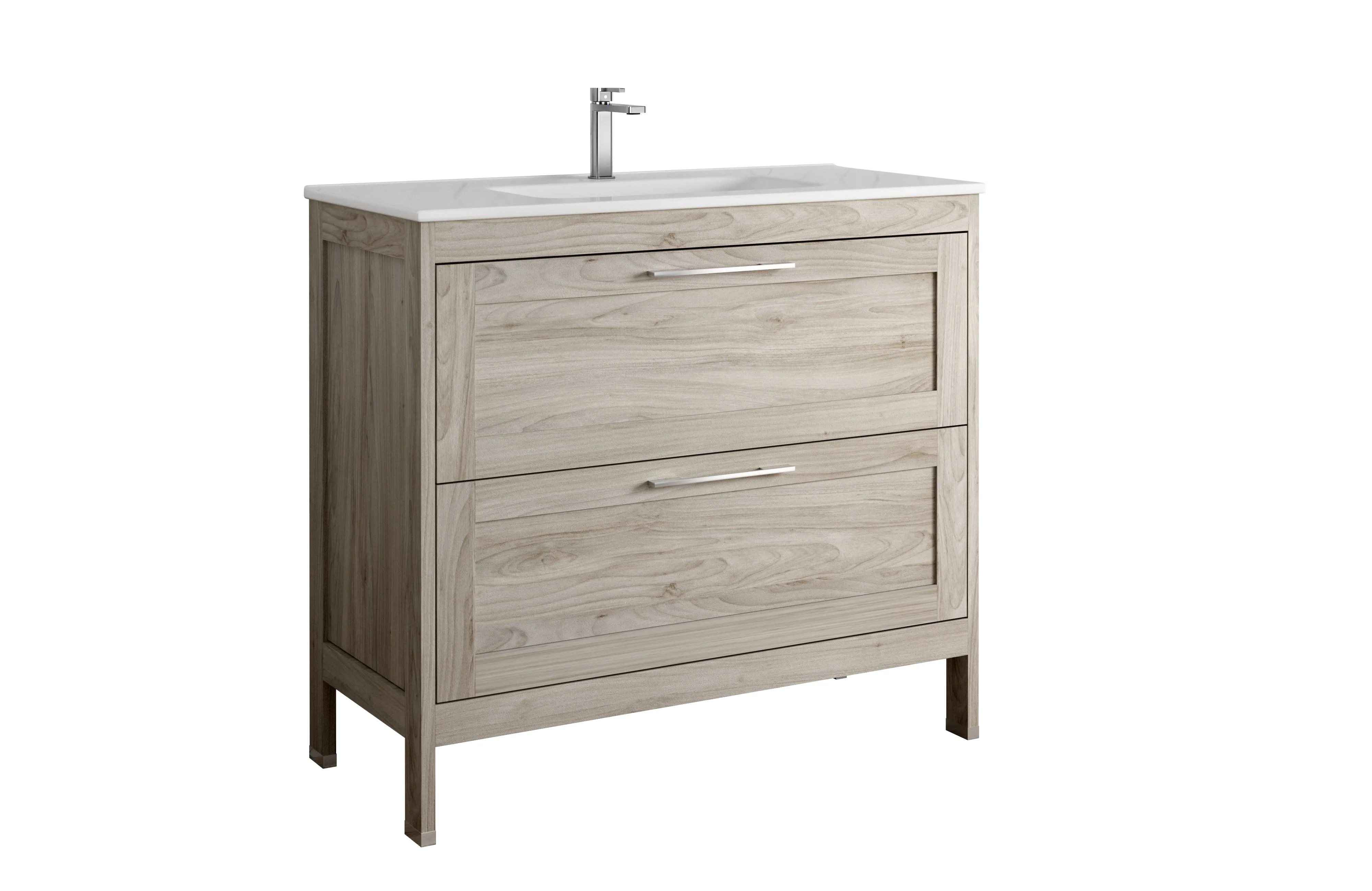 Lakeside Bathroom Single Vanity Cabinet with Onix Basin