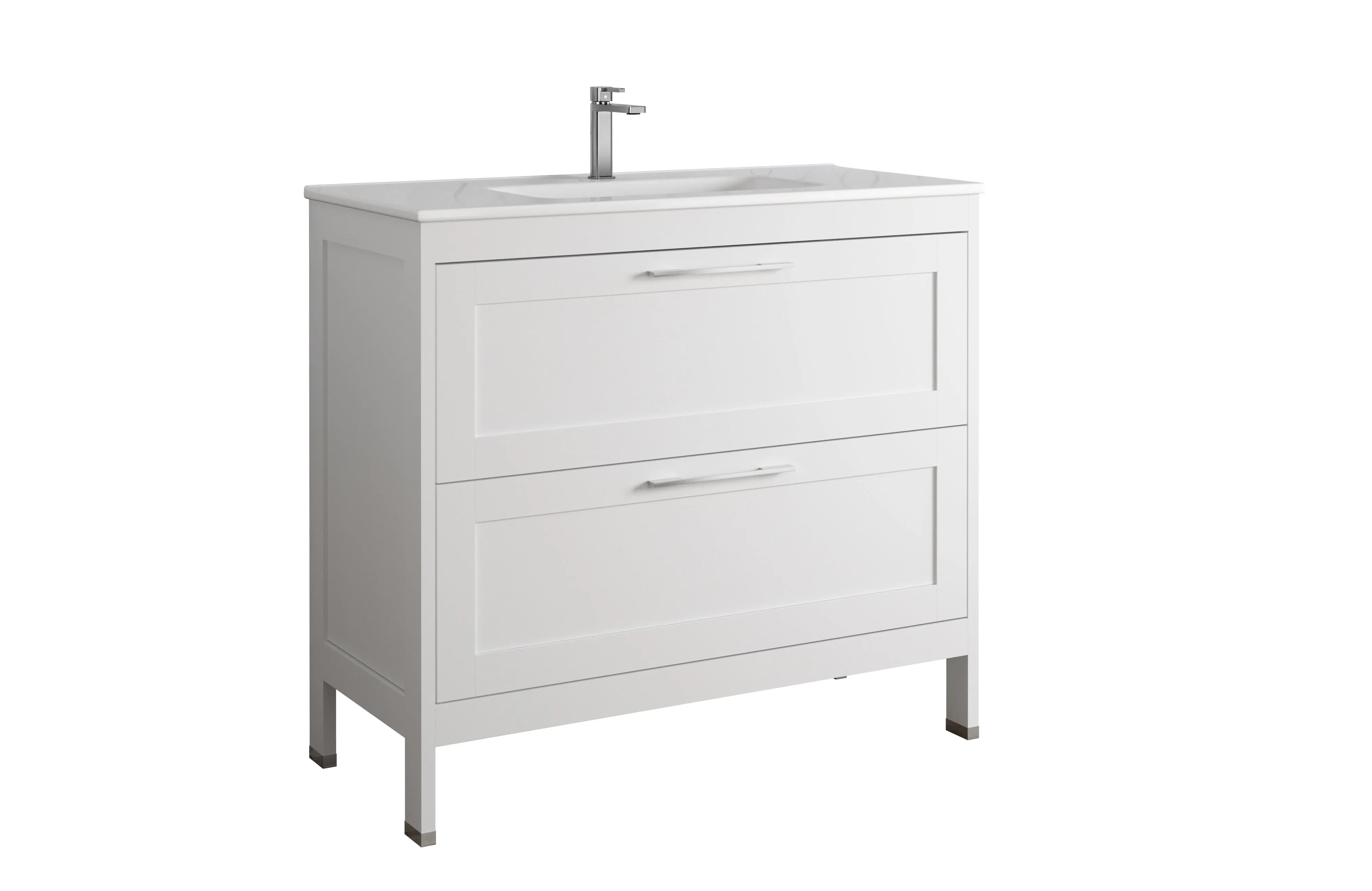 Lakeside Bathroom Single Vanity Cabinet with Onix Basin