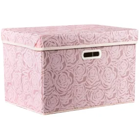 Large Collapsible Storage Bin with Lid (17.7'' X 11.8'' X 11.8'')