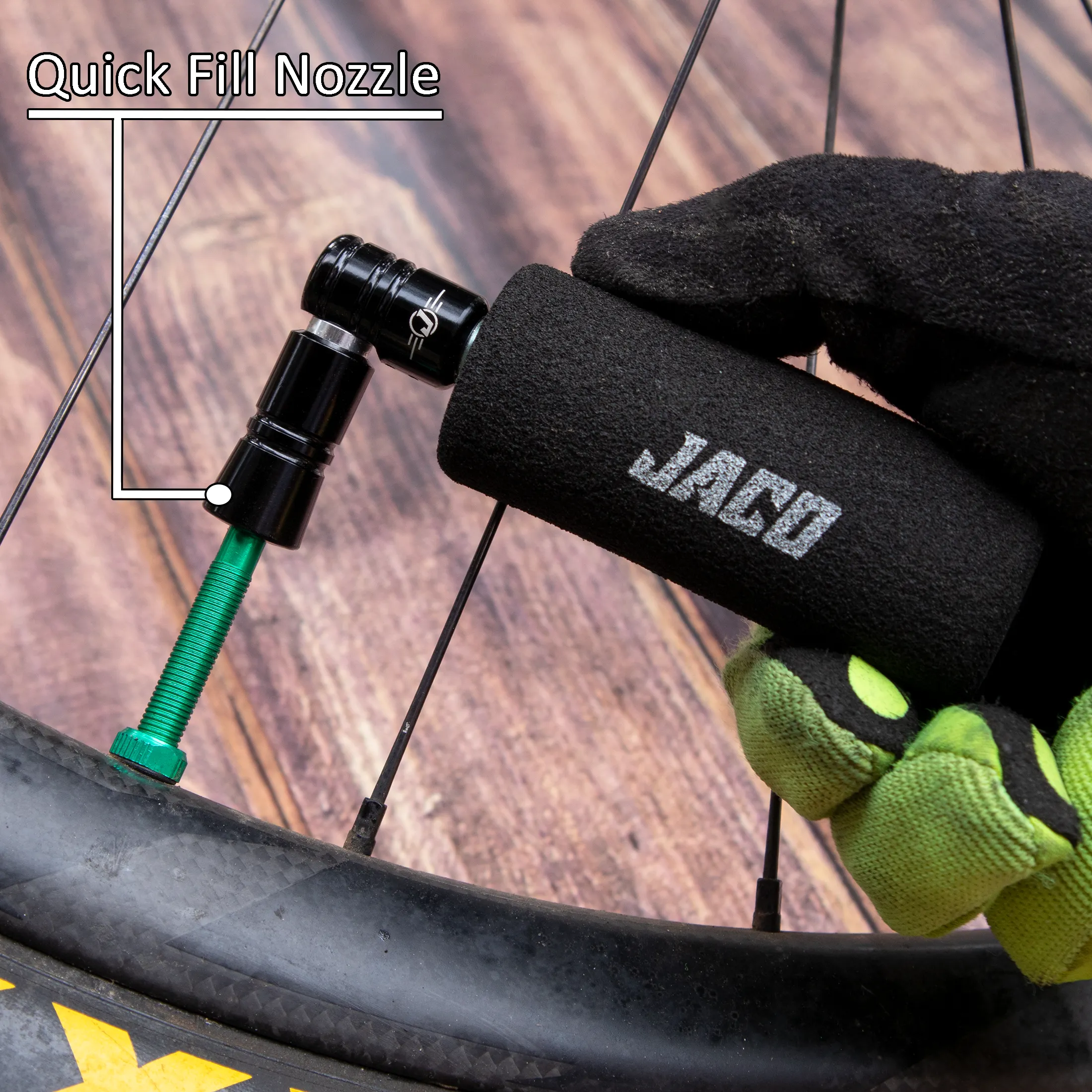 Lightning™ CO2 Inflator for Bike Tires (Presta   Schrader) (CO2 Cartridge Not Included)