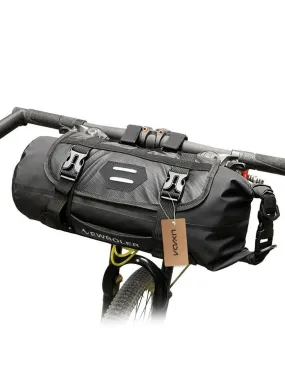 Lixada Bike Handlebar Bag Waterproof Adjustable Capacity Bicycle Front Tube Bag with Detachable Cycling Dry Pack (3-7L)