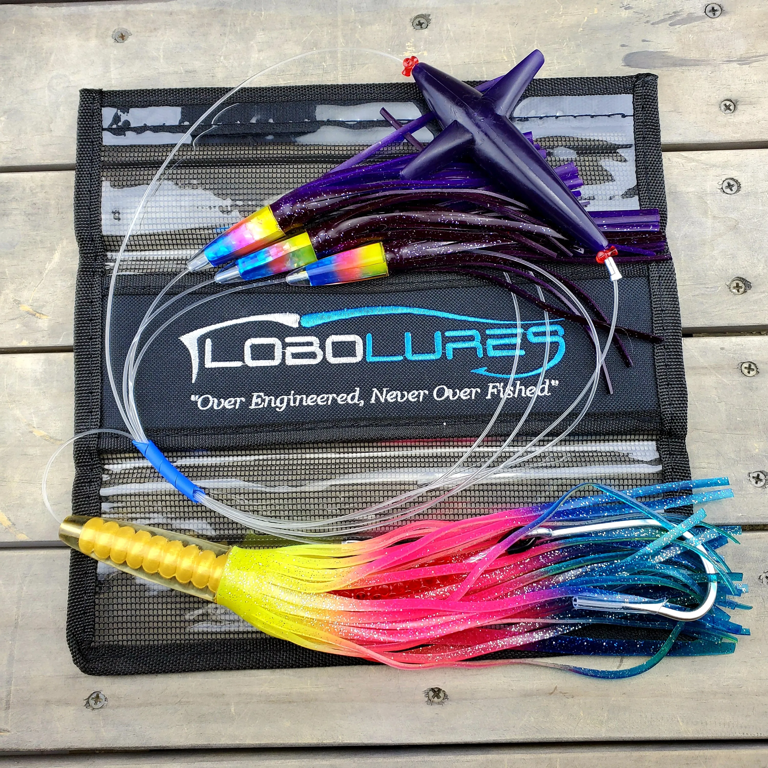 Lobo Lures #220 Rainbow Tuna Machine Bullet Big Game Daisy Chain