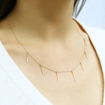 <!--NK715-->multi fringe necklace