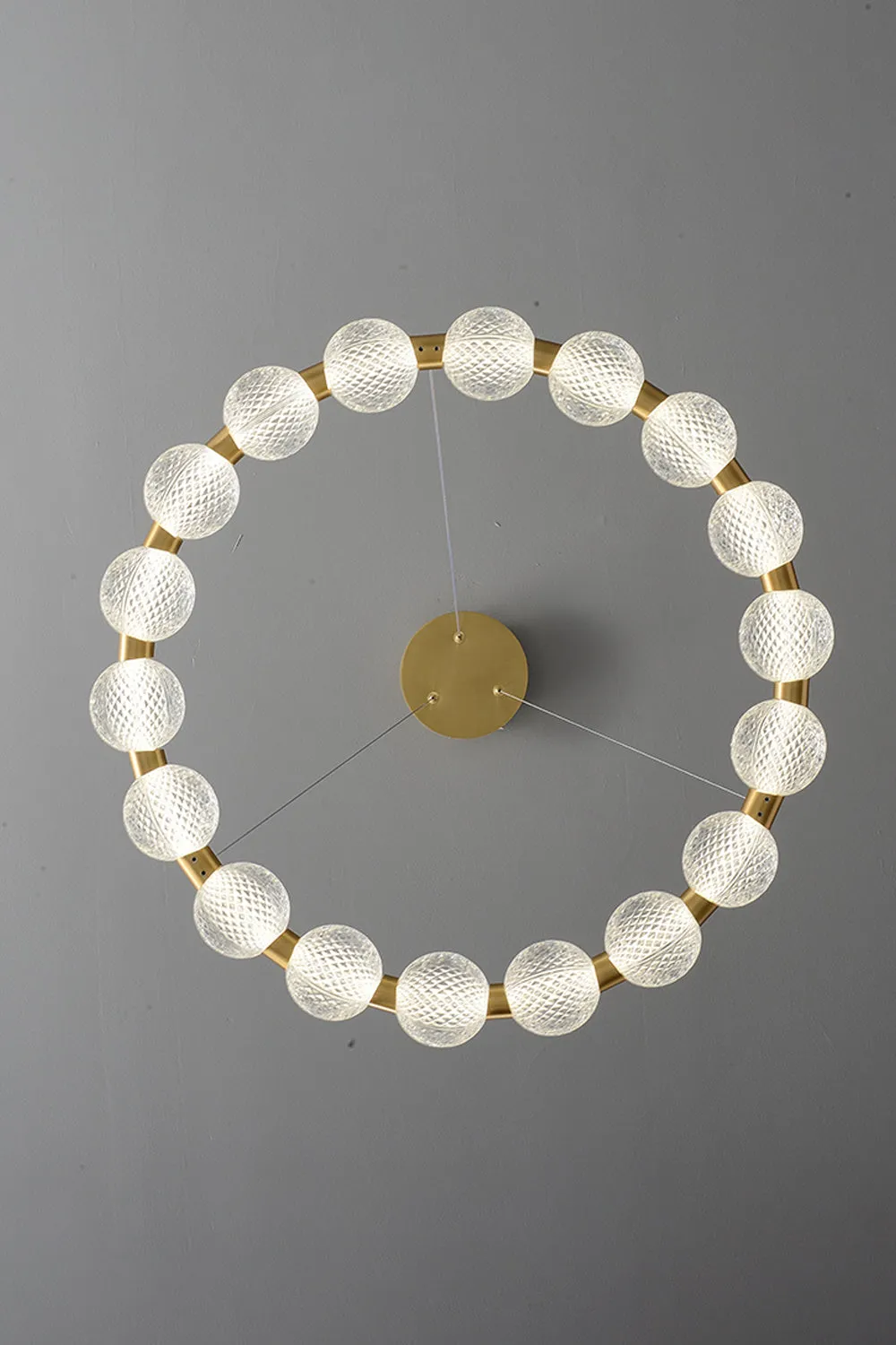 Luxury Pearl Ring Chandelier