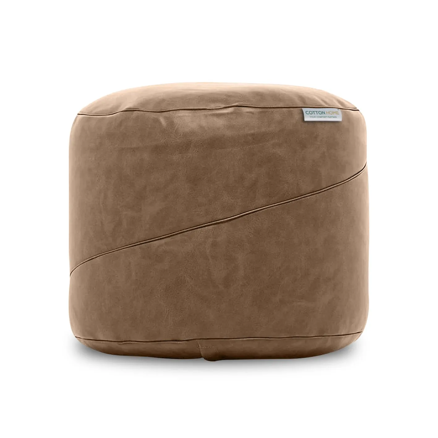 Luxury Pure Faux Leather Ottoman 45x35 cm