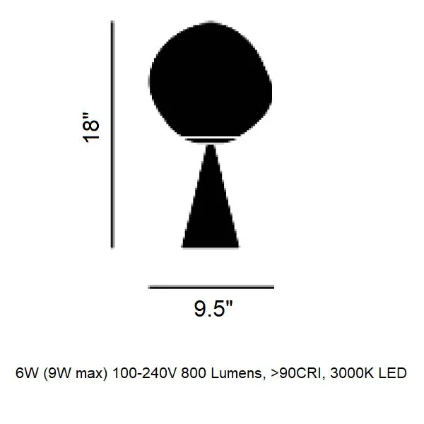 Melt Cone Fat LED Table Lamp