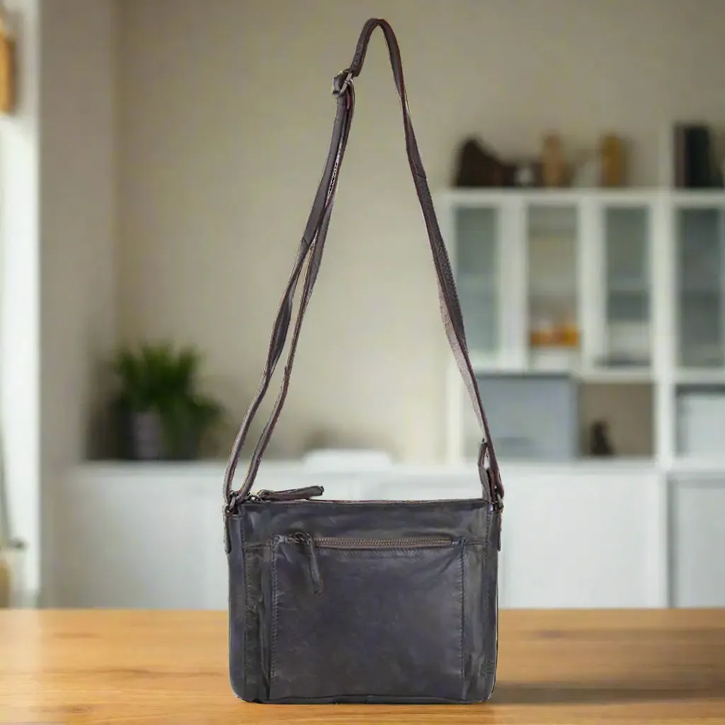 MET Crossbody Organizer Leather Bag